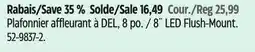 Canadian Tire NOMA 8˝ LED Flush-Mount offer