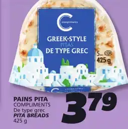 IGA COMPLIMENTS PITA BREADS offer