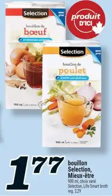 Marché Richelieu BOUILLON SELECTION, MIEUX‑ÊTRE | SELECTION, LIFE SMART BROTH offer