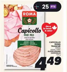 IGA ROMA DOUX, FORT SLICED ROUND CAPICOLLO offer