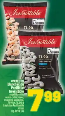 Marché Richelieu CREVETTES BLANCHES DU PACIFIQUE IRRÉSISTIBLE | IRRÉSISTIBLE PACIFIC WHITE SHRIMP offer