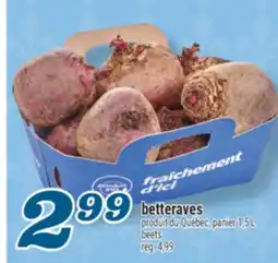 Marché Richelieu BETTERAVES | BEETS offer