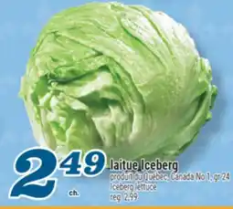 Marché Richelieu ICEBERG LETTUCE | ICEBERG LETTUCE offer