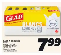 IGA GLAD GARBAGE BAGS offer
