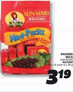 IGA SUN-MAID RAISINS offer