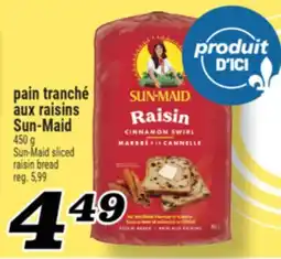 Marché Richelieu PAIN TRANCHÉ AUX RAISINS SUN-MAID | SUN-MAID SLICED RAISIN BREAD offer