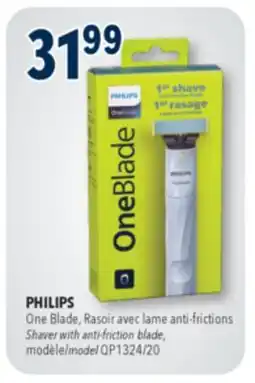 Familiprix PHILIPS One Blade Shaver with anti-friction blade offer
