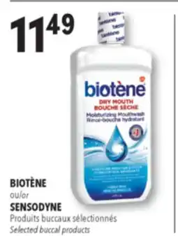 Familiprix POUR LE BACK BIOTÈNE or SENSODYNE, Selected buccal products offer