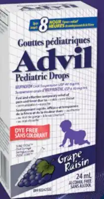Familiprix ADVIL, Pediatric drops, children's or Junior selected products offer