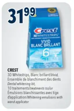 Familiprix Crest 3D Crest 3D Whitestrips dental whitening kit classic vivid offer