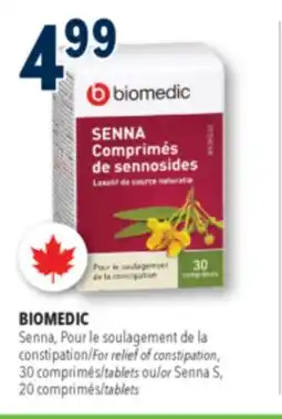 Familiprix BIOMEDIC, Senna, For relief of constipation, 30 tablets offer