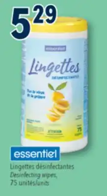 Familiprix essential Desinfecting wipes, units offer