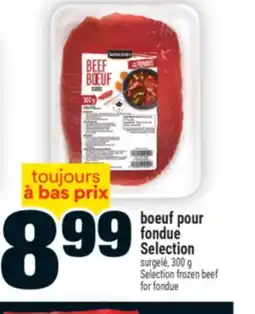 Super C boeuf pour fondue Selection | Selection frozen beef for fondue offer