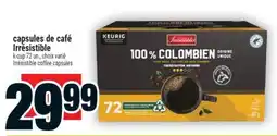 Super C capsules de café Irrésistible | Irrésistible coffee capsules offer