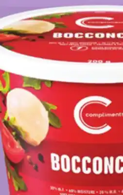 IGA COMPLIMENTS BOCCONCINI CHEESE offer
