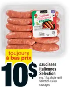 Super C saucisses italiennes Selection | Selection italian sausages offer