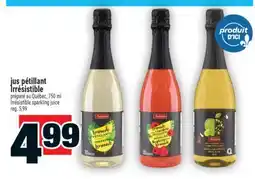 Super C jus pétillant Irrésistible | Irrésistible sparkling juice offer