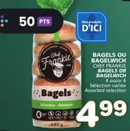Marches Tradition CHEF FRANKIE BAGELS OR BAGELWICH offer