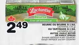 Marches Tradition LACTANTIA BUTTER, GARLIC BUTTER OR GARLIC SPREAD offer