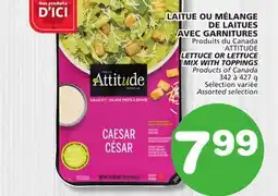 Marches Tradition ATTITUDE LETTUCE OR LETTUCE MIX WITH TOPPINGS offer