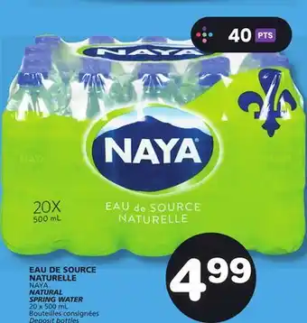 Marches Tradition NAYA NATURAL SPRING WATER offer