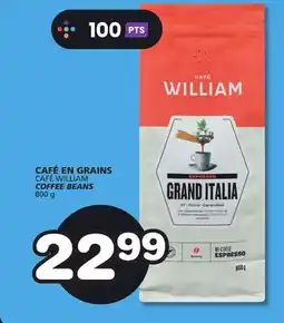 Marches Tradition CAFE WILLIAM COFFEE BEANS offer