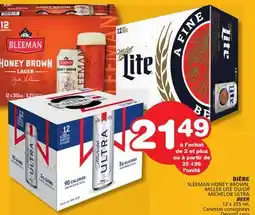 Marches Tradition SLEEMAN HONEY BROWN, MILLER LITE OR MICHELOB ULTRA BEER offer