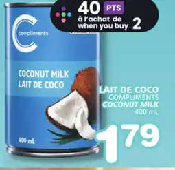 Marches Tradition COMPLIMENTS COCONUT MILK offer