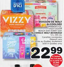 Marches Tradition VIZZY OR BEACH DAY EVERY DAY ALCOHOLIC MALT BEVERAGE offer