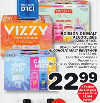 Marches Tradition VIZZY OR BEACH DAY EVERY DAY ALCOHOLIC MALT BEVERAGE offer