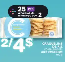 Marches Tradition COMPLIMENTS RICE CRACKERS offer