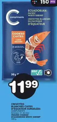 Marches Tradition COMPLIMENTS FROZEN COOKED ECUADORIAN WHITE SHRIMP offer