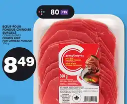 Marches Tradition COMPLIMENTS FROZEN BEEF FOR CHINESE FONDUE offer