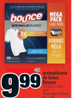 Super C ASSOUPLISSEUR DE TISSUS BOUNCE | BOUNCE FABRIC SOFTENER offer