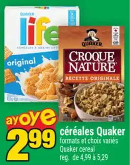 Super C CÉRÉALES QUAKER | QUAKER CEREAL offer