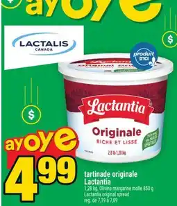 Super C TARTINADE ORIGINALE LACTANTIA | LACTANTIA ORIGINAL SPREAD offer