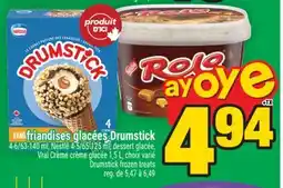 Super C FRIANDISES GLACÉES DRUMSTICK | DRUMSTICK FROZEN TREATS offer