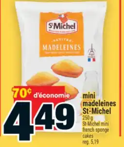 Super C MINI MADELEINES ST-MICHEL | ST-MICHEL MINI FRENCH SPONGE CAKES offer