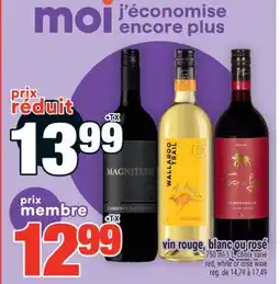 Super C VIN ROUGE, BLANC OU ROSÉ | RED, WHITE OR ROSÉ WINE offer