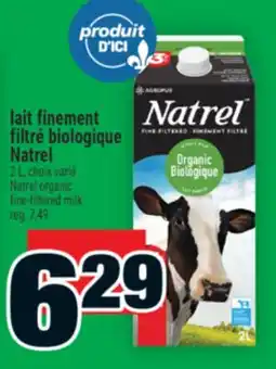 Super C LAIT FINEMENT FILTRÉ BIOLOGIQUE NATREL | NATREL ORGANIC FINE‑FILTERED MILK offer
