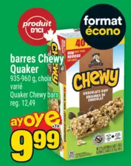 Super C BARRES CHEWY QUAKER | QUAKER CHEWY BARS offer