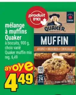 Super C MÉLANGE À MUFFINS QUAKER | QUAKER MUFFIN MIX offer