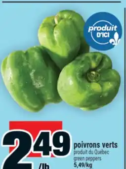 Super C POIVRONS VERTS | GREEN PEPPERS offer