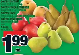Super C POIRES BARTLETT | PEARS offer