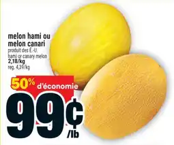 Super C MELON HAMI OU MELON CANARI | HAMI OR CANARY MELON offer