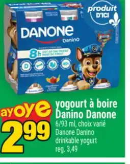Super C YOGOURT À BOIRE DANINO DANONE | DANONE DANINO DRINKABLE YOGURT offer