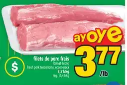 Super C FILETS DE PORC FRAIS | FRESH PORK TENDERLOINS offer
