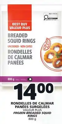 Marché Bonichoix VALEUR PLUS FROZEN BREADED SQUID RINGS offer