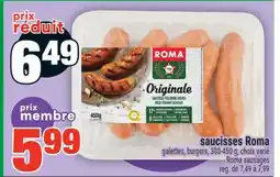 Super C SAUCISSES ROMA | ROMA SAUSAGES offer