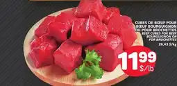 Marché Bonichoix BEEF CUBES FOR BEEF BOURGUIGNON OR FOR BROCHETTES offer